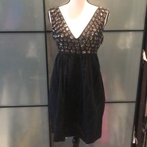 Levelten embellished linen dress